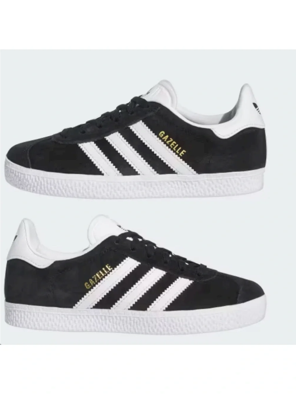 Adidas Gazelle J Kids Shoes NEW Black Size Youth 7.0